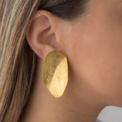 Alternative view of OVAL EARRING